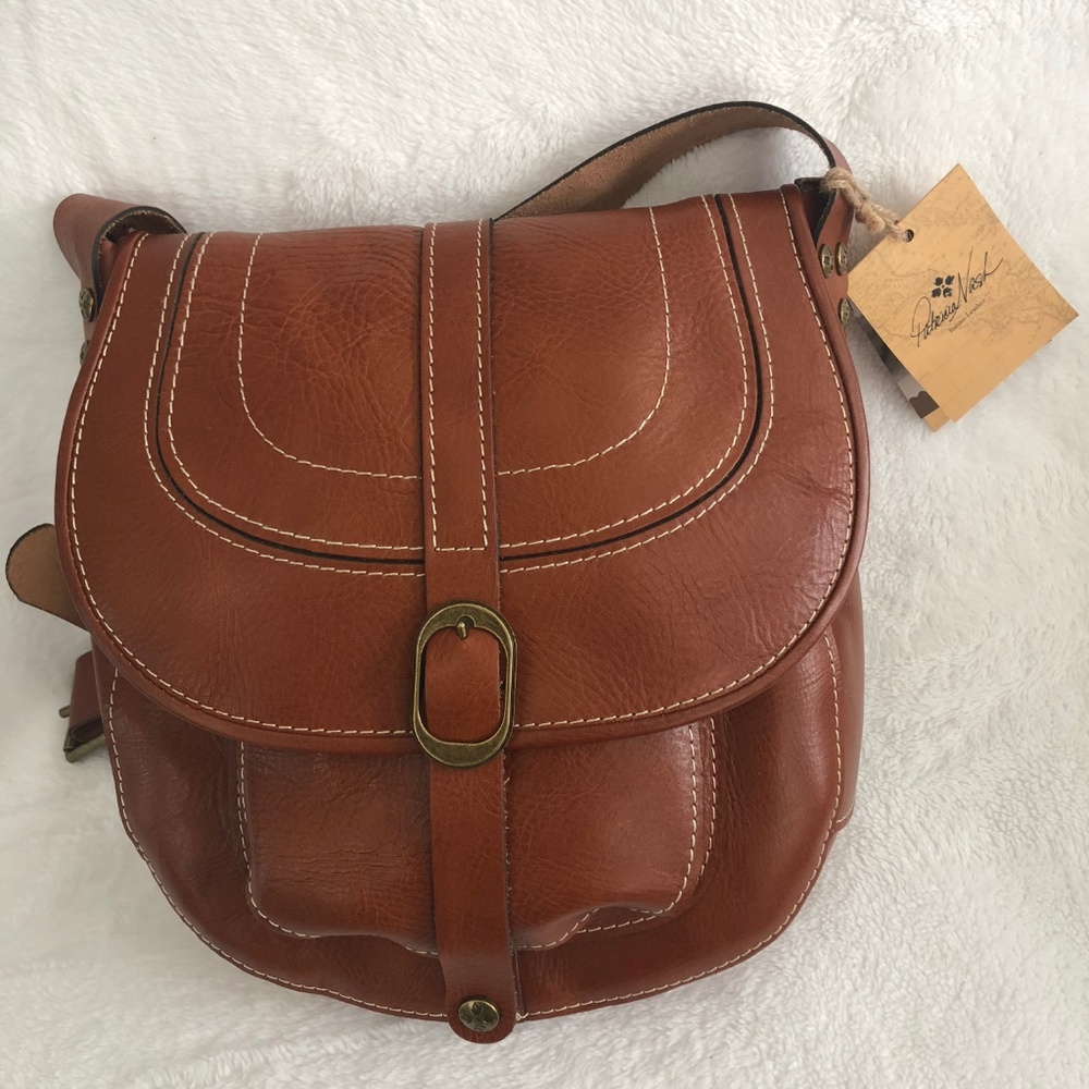 NWT Patricia Nash Barcellona Saddle Bag VEG TAN - Picture 7 of 8